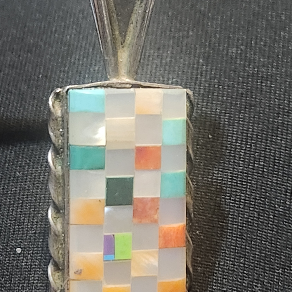 Multicolor Mosaic Pendant